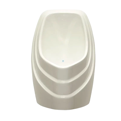 Urinario de bajo consumo diseñado para soluciones de ahorro de agua en baños corporativos.
